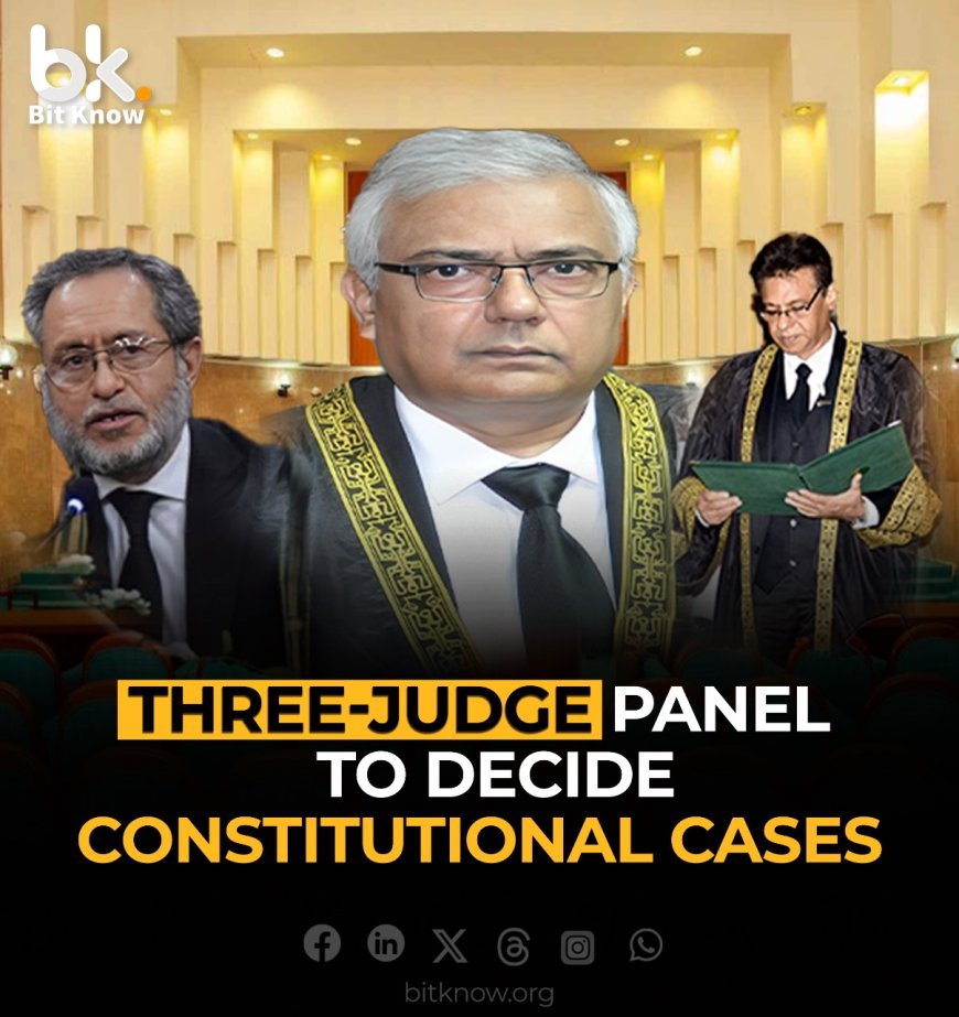 Three-Judge Panel to Decide Constitutional Cases