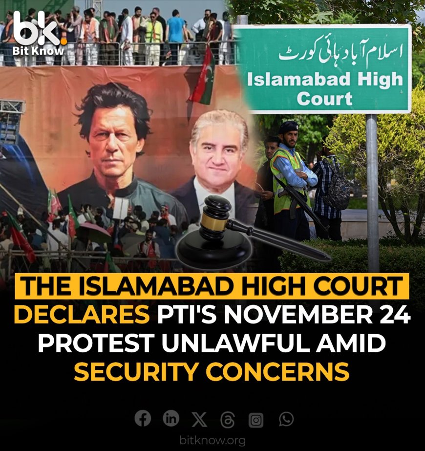 "Unlawful Assembly, IHC Cracks Down on PTI's Protest Plans