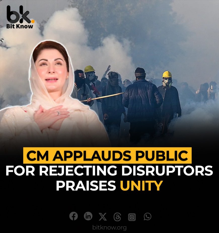 CM Applauds Public for Rejecting Disruptors, Praises Unity